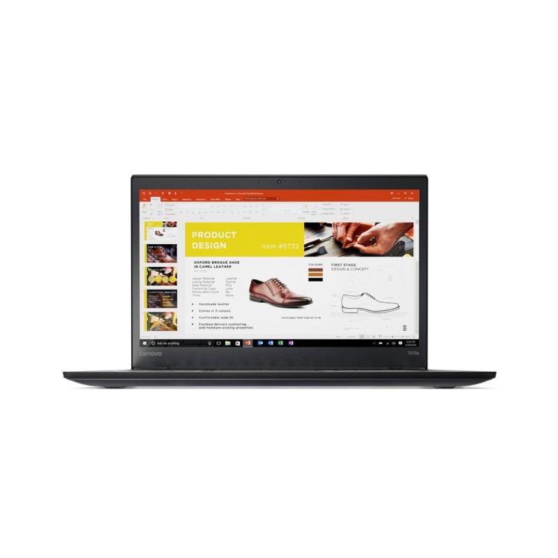 Lenovo ThinkPad T470s Intel® Core™ i7 i7-6600U Ordinateur portable 35,6 cm (14") 8 Go DDR4-SDRAM 256 Go SSD Windows 10 Pro Noir